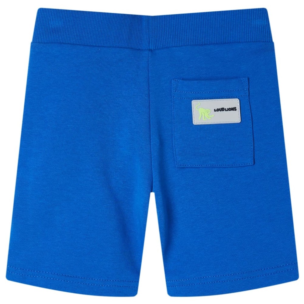 Pantaloni pentru copii cu șnur, albastru, 92
