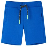 Pantaloni pentru copii cu șnur, albastru, 128 Pantaloni pentru copii cu șnur, albastru, 128