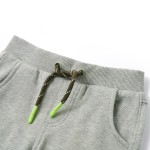 Pantaloni de trening pentru copii, kaki deschis, 128 Pantaloni de trening pentru copii, kaki deschis, 128