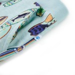 Pantaloni scurți pentru copii cu șnur, albastru melanj pal, 140