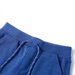 Pantaloni scurți pentru copii cu șnur, albastru melanj, 92