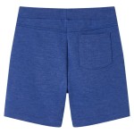 Pantaloni scurți pentru copii cu șnur, albastru melanj, 104