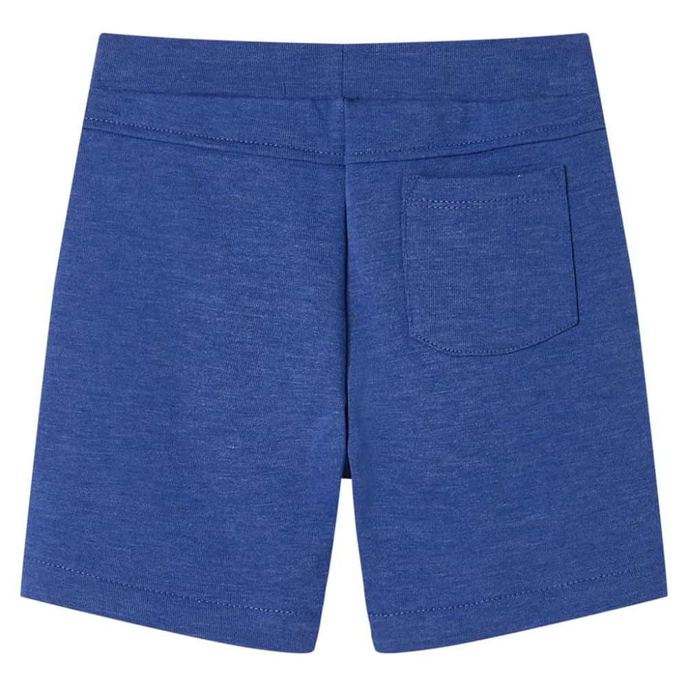 Pantaloni scurți pentru copii cu șnur, albastru melanj, 128