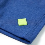 Pantaloni scurți pentru copii cu șnur, albastru melanj, 128