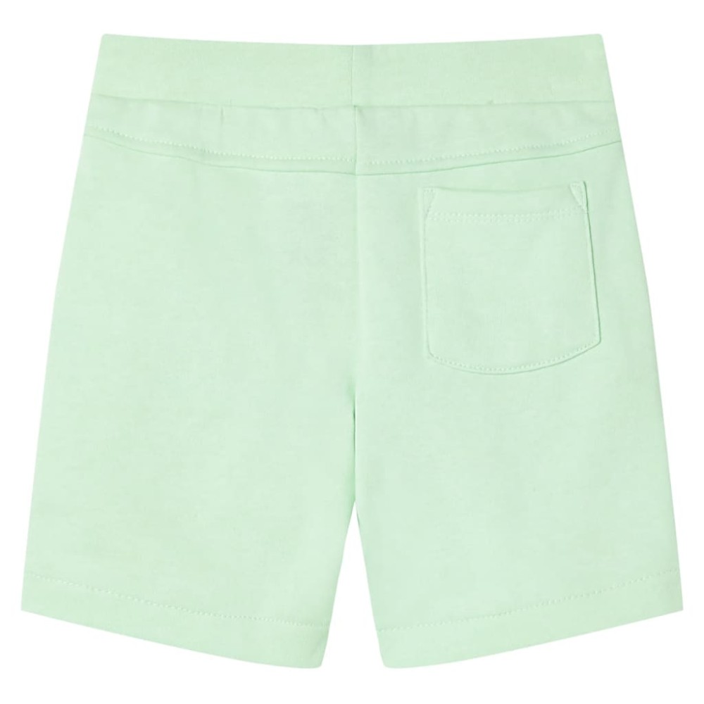 Pantaloni scurți pentru copii cu șnur, verde aprins, 104