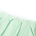 Pantaloni scurți pentru copii cu șnur, verde aprins, 128