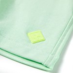 Pantaloni scurți pentru copii cu șnur, verde aprins, 128