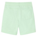 Pantaloni scurți pentru copii cu șnur, verde aprins, 140