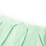 Pantaloni scurți pentru copii cu șnur, verde aprins, 140