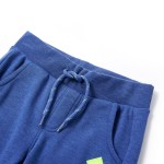 Pantaloni de trening pentru copii, albastru melanj, 104 Pantaloni de trening pentru copii, albastru melanj, 104