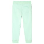 Pantaloni de trening pentru copii, verde aprins, 92 Pantaloni de trening pentru copii, verde aprins, 92