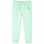 Pantaloni de trening pentru copii, verde aprins, 140