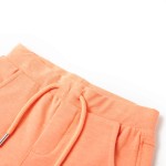 Pantaloni scurți pentru copii cu șnur, portocaliu neon, 128