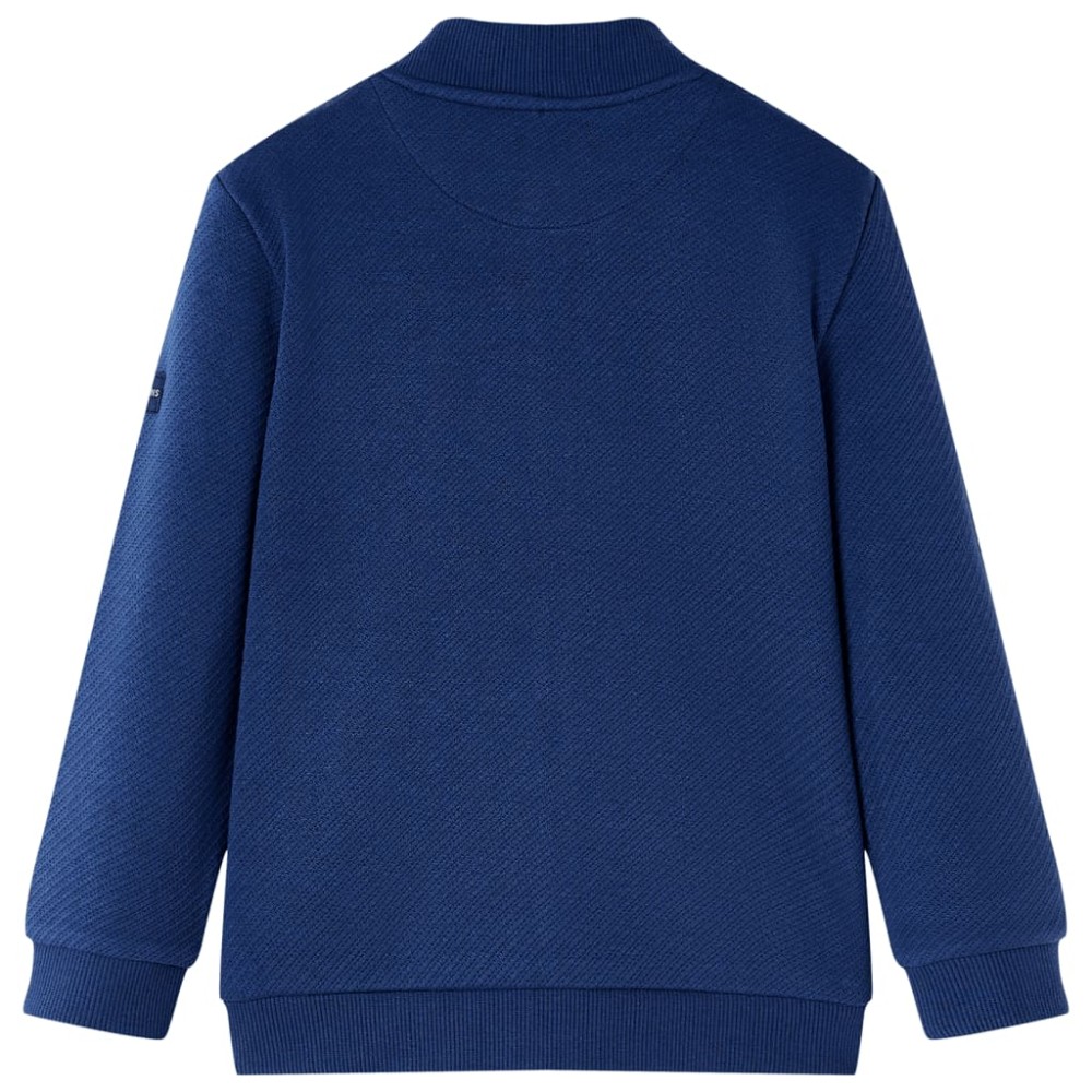 Hanorac pentru copii cu fermoar, bleumarin, 104