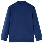 Hanorac pentru copii cu fermoar, bleumarin, 116