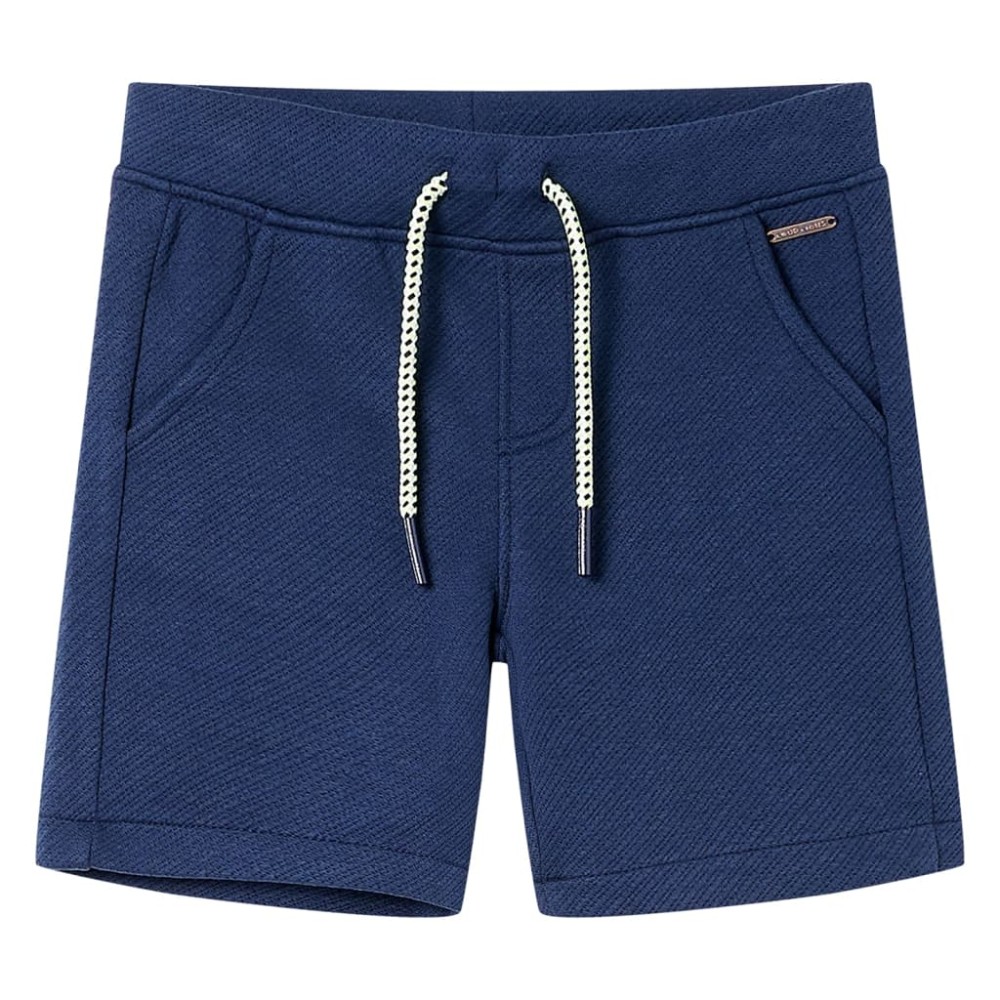 Pantaloni scurți pentru copii cu șnur, albastru închis, 104