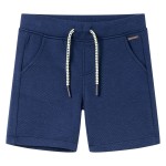 Pantaloni scurți pentru copii cu șnur, albastru închis, 104 Pantaloni scurți pentru copii cu șnur, albastru închis, 104
