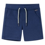 Pantaloni scurți pentru copii cu șnur, albastru închis, 128