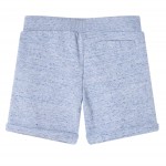 Pantaloni scurți pentru copii cu șnur, albastru melanj, 104