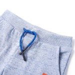 Pantaloni scurți pentru copii cu șnur, albastru melanj, 116