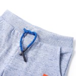 Pantaloni scurți pentru copii cu șnur, albastru melanj, 128