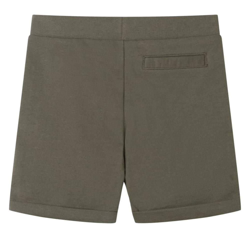 Pantaloni scurți pentru copii cu șnur, kaki închis, 104
