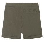 Pantaloni scurți pentru copii cu șnur, kaki închis, 104