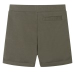 Pantaloni scurți pentru copii cu șnur, kaki închis, 128