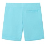 Pantaloni scurți pentru copii cu șnur, albastru verzui, 104