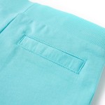 Pantaloni scurți pentru copii cu șnur, albastru verzui, 128