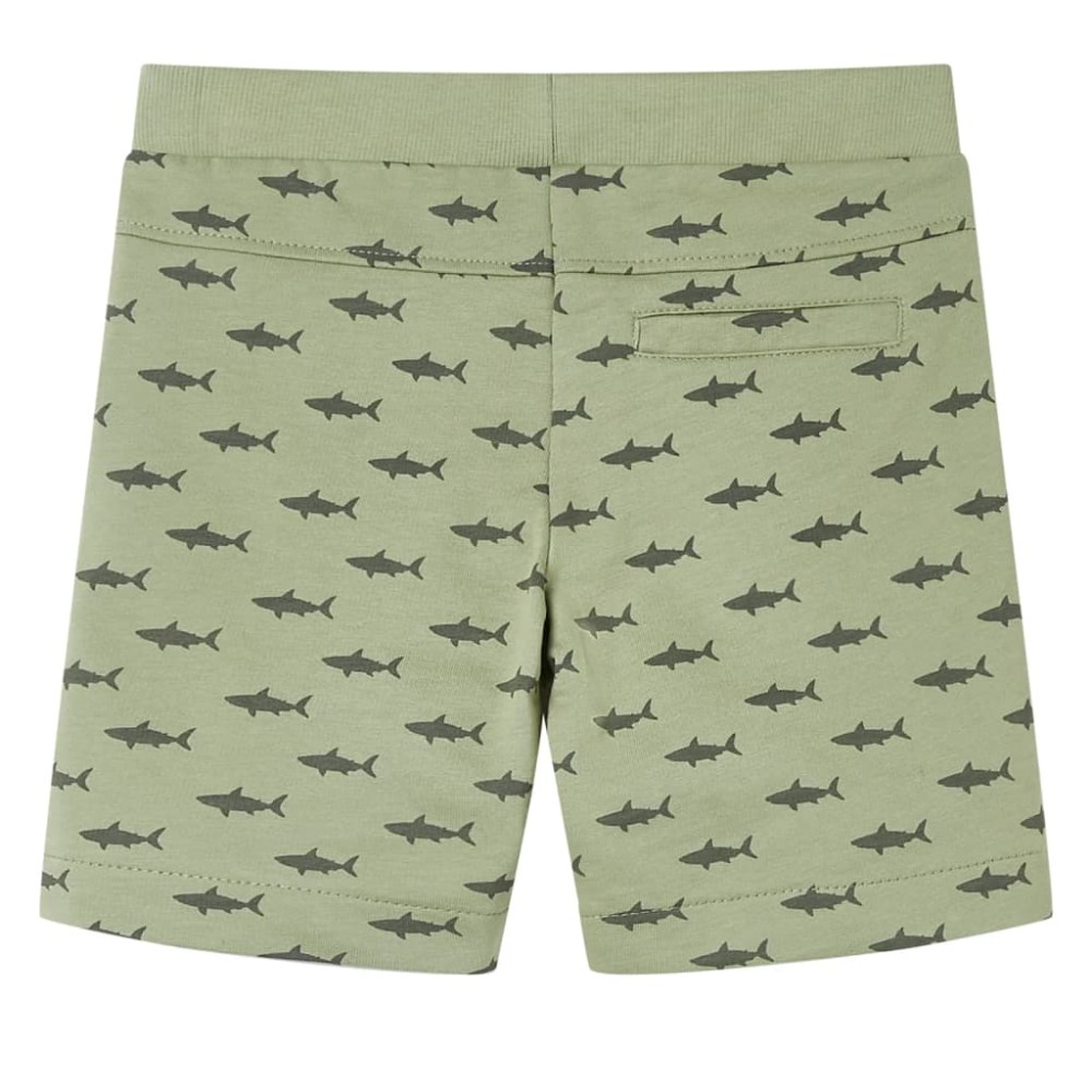 Pantaloni scurți pentru copii cu șnur, kaki deschis, 116
