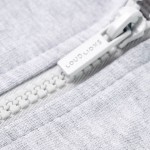 Hanorac pentru copii cu glugă și fermoar, gri, 92