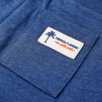 Pantaloni scurți pentru copii cu șnur, albastru melanj închis, 128