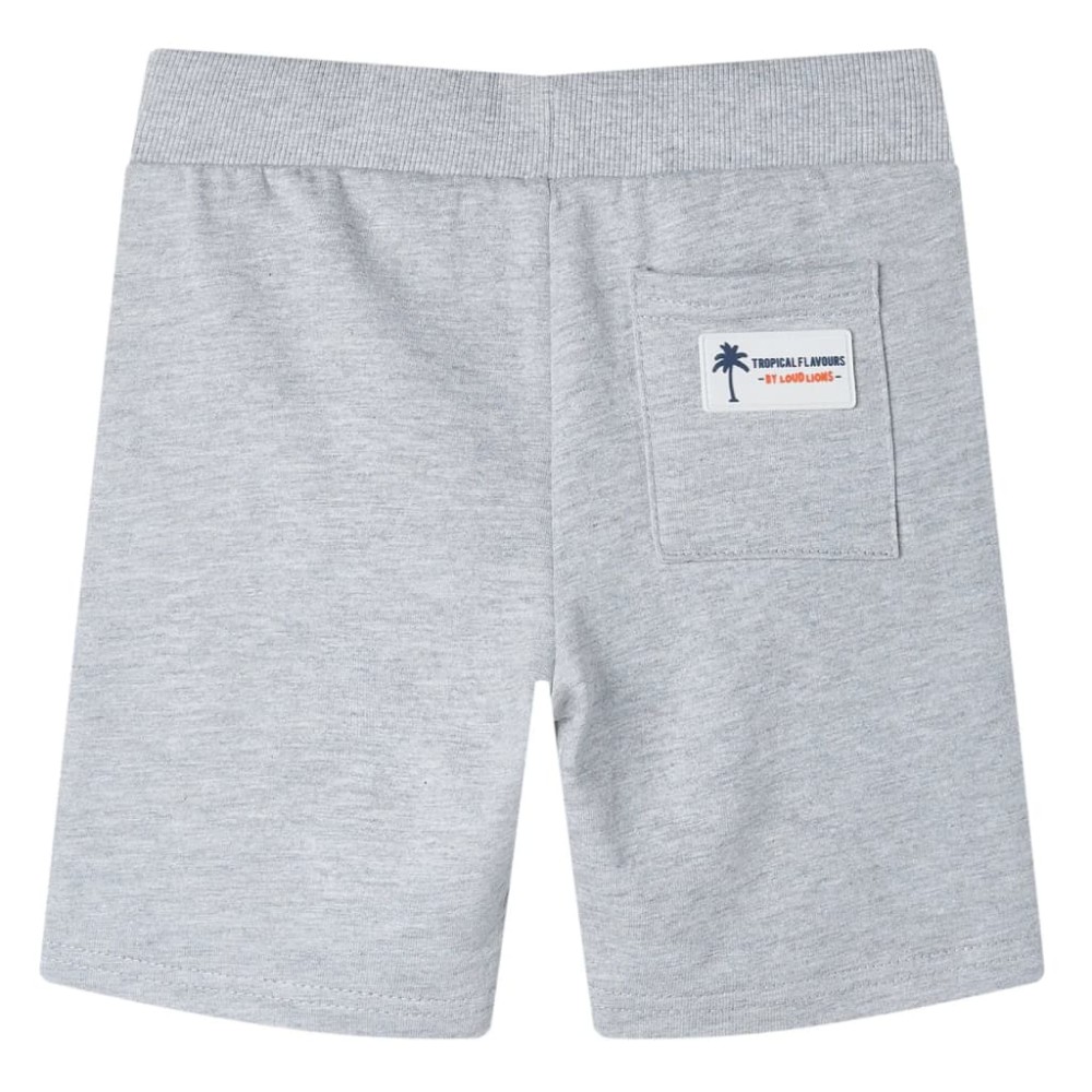 Pantaloni scurți pentru copii cu șnur, gri, 104