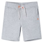 Pantaloni scurți pentru copii cu șnur, gri, 104