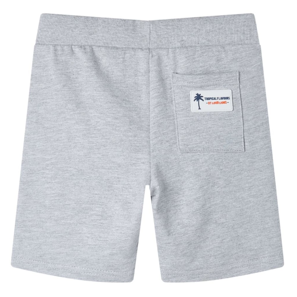 Pantaloni scurți pentru copii cu șnur, gri, 116