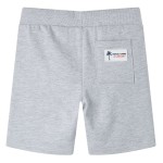 Pantaloni scurți pentru copii cu șnur, gri, 140