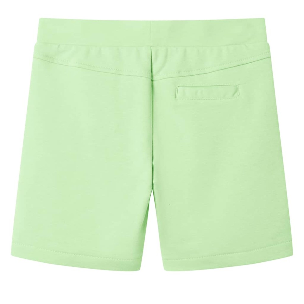 Pantaloni scurți pentru copii, verde fosforescent, 92