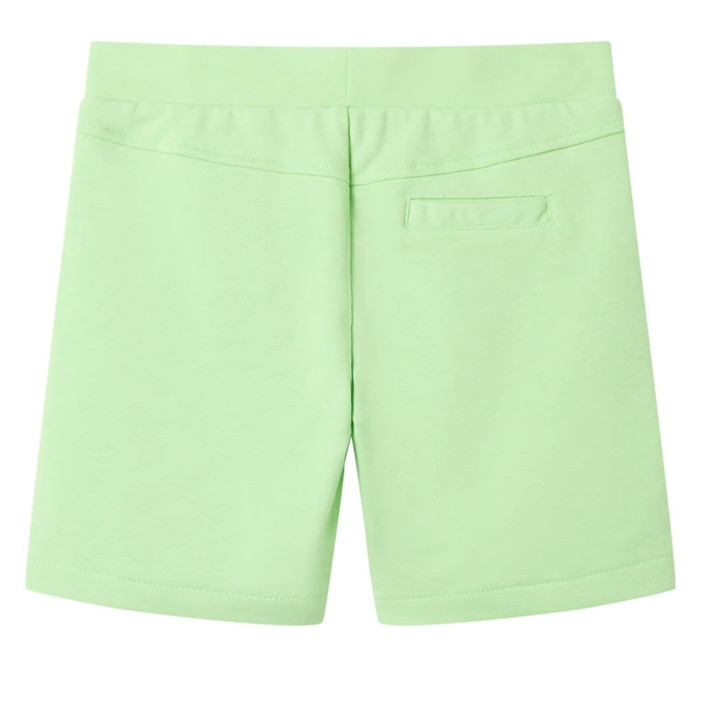 Pantaloni scurți pentru copii, verde fosforescent, 104