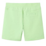Pantaloni scurți pentru copii, verde fosforescent, 104