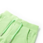 Pantaloni scurți pentru copii, verde fosforescent, 140