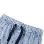 Pantaloni scurți pentru copii cu șnur, albastru închis, 92