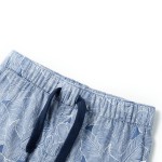 Pantaloni scurți pentru copii cu șnur, albastru închis, 128