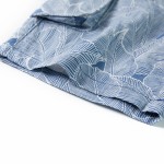 Pantaloni scurți pentru copii cu șnur, albastru închis, 140