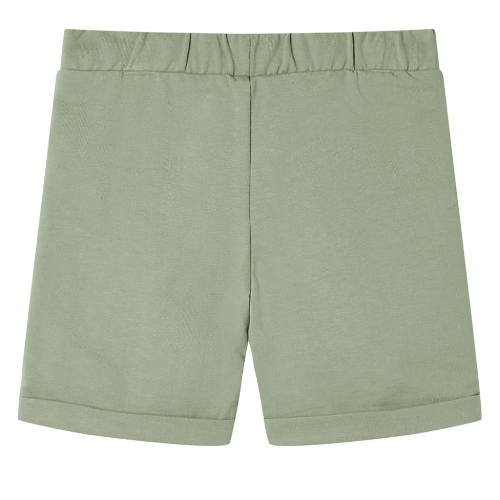 Pantaloni scurți pentru copii cu șnur, kaki deschis, 116