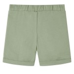 Pantaloni scurți pentru copii cu șnur, kaki deschis, 128