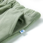 Pantaloni scurți pentru copii cu șnur, kaki deschis, 128