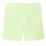 Pantaloni scurți pentru copii cu șnur, galben neon, 104
