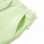 Pantaloni scurți pentru copii cu șnur, galben neon, 104