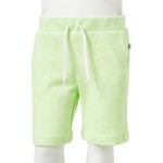 Pantaloni scurți pentru copii cu șnur, galben neon, 104